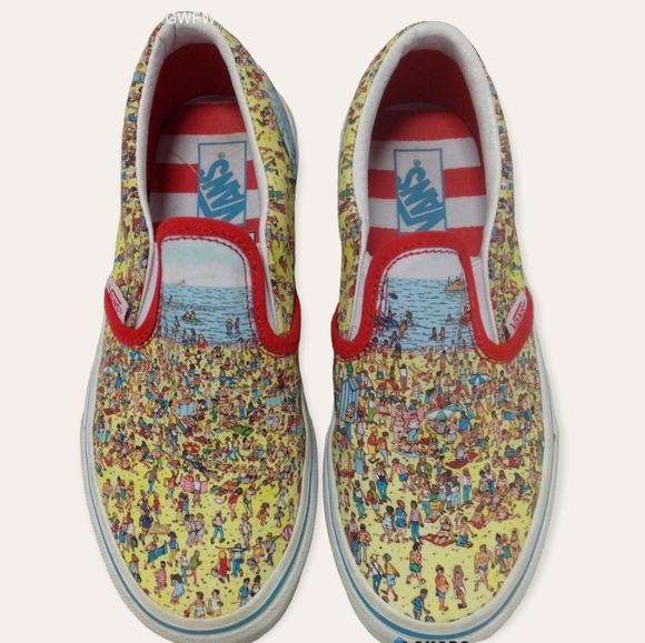 Vans Where's Waldo Slip-on Sneakers - Picture 1 of 5